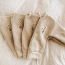 Kids Cartoon Print Long Sleeves Warm Clothing Set childrensterritory