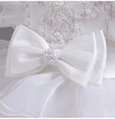 Kids Girls' Tiered Tulle Short Formal Dress with Aircraft Sleeves childrensterritory