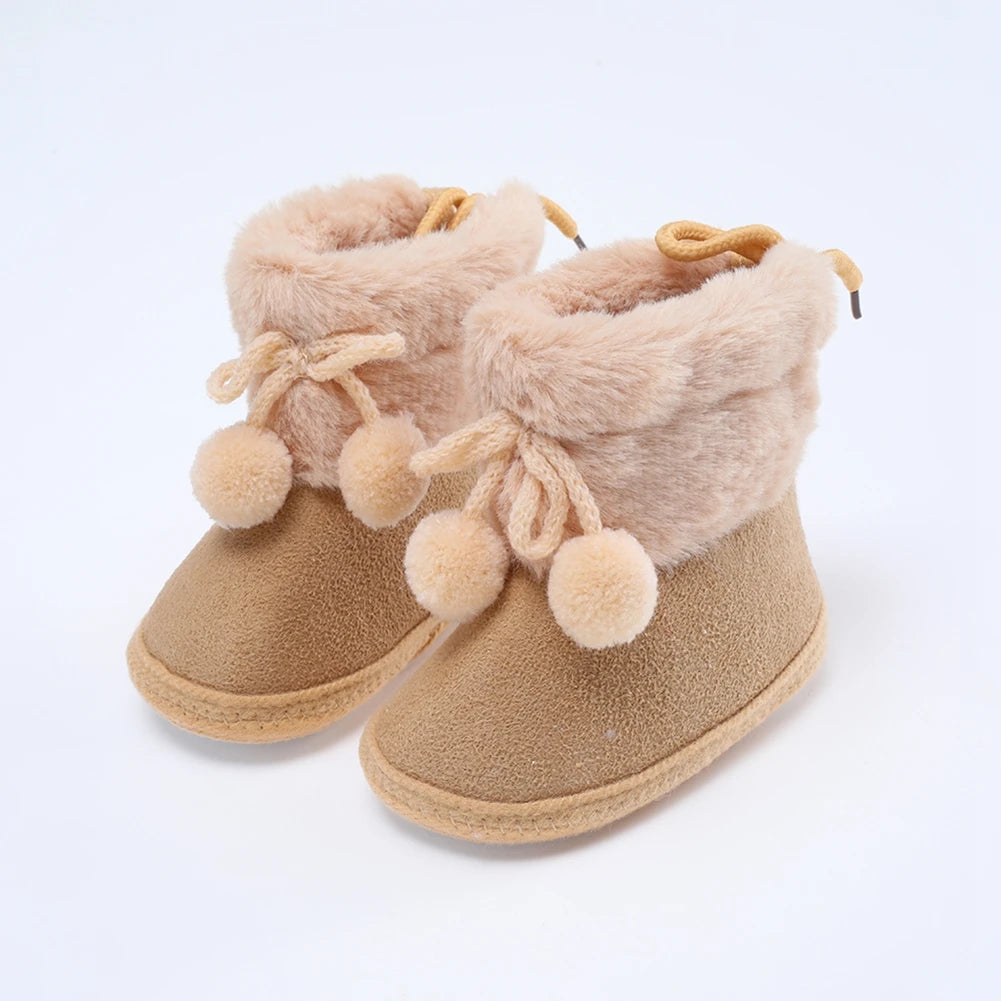 Infant Warm Cozy Fleece Snow Boots childrensterritory
