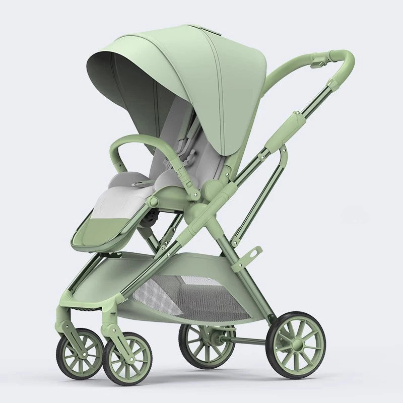 Portable High Landscape One Hand to Recline Baby Stroller
