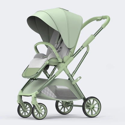 Portable High Landscape One Hand to Recline Baby Stroller