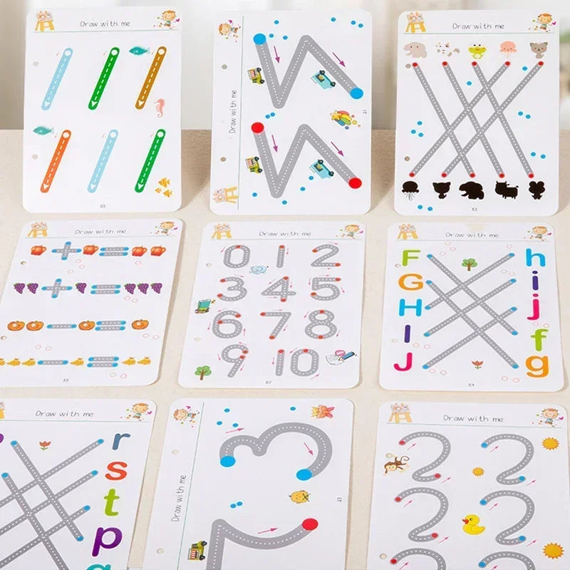 Kids Reusable Magical Tracing Workbook Learning Copybook childrensterritory
