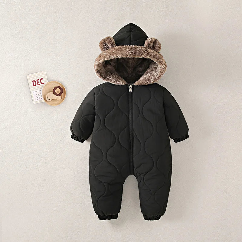 Baby Kids Long-Sleeved Casual Winter Jumpsuits