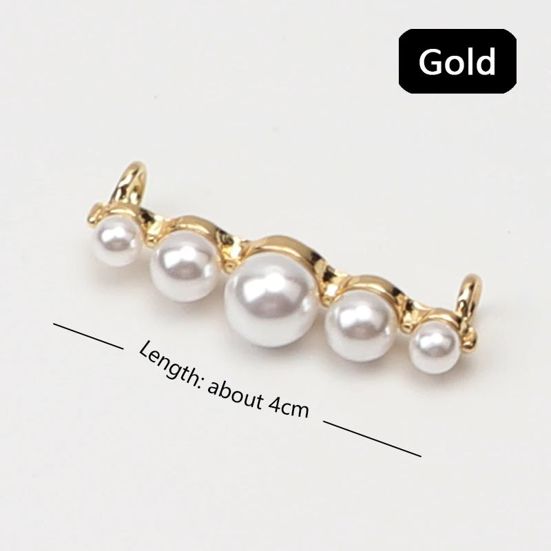 Pearl Shiny Rhinestone Sneaker Shoelace Clips for Girls childrensterritory
