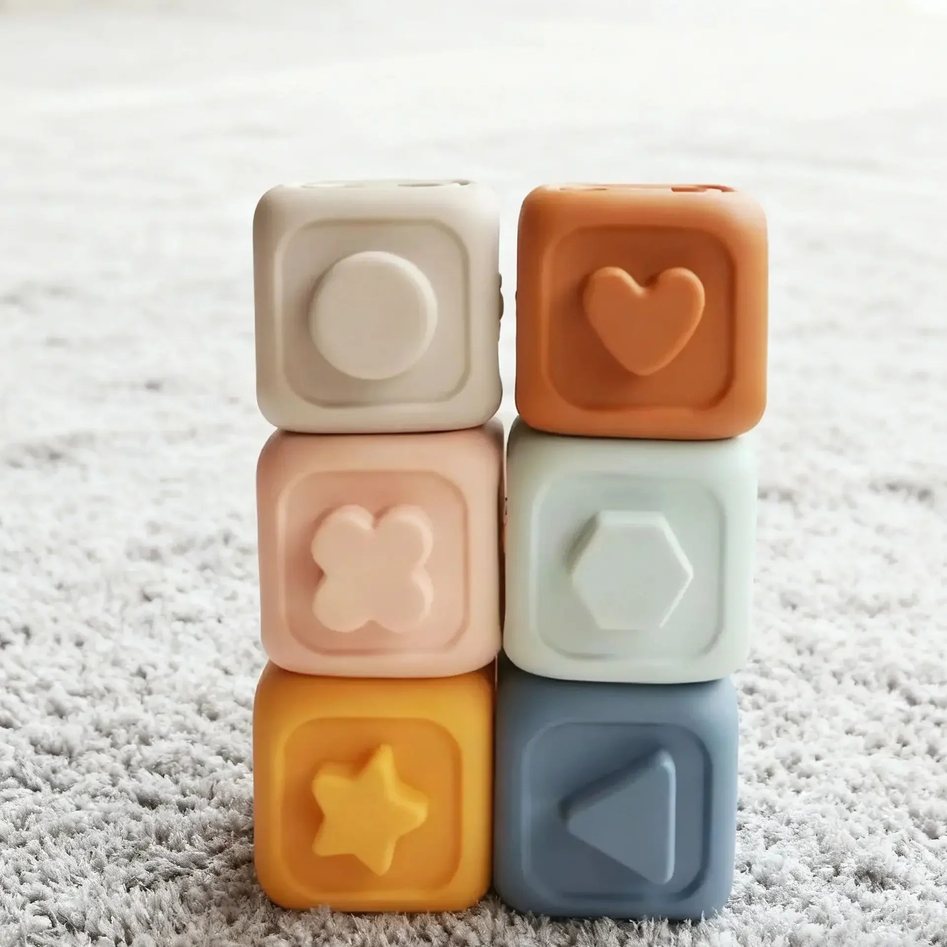 Baby Early Learning Silicone Building Blocks Montessori Toys