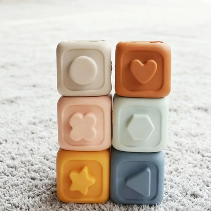 Baby Early Learning Silicone Building Blocks Montessori Toys