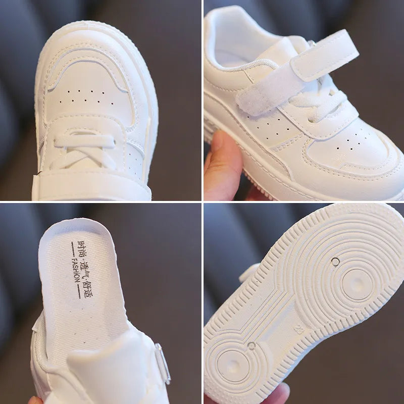 Kids Boys/Girls Soft Soled White Sports Shoes childrensterritory