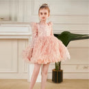 Vintage Design Glittery Pageant Tutu Dresses for Little Girls