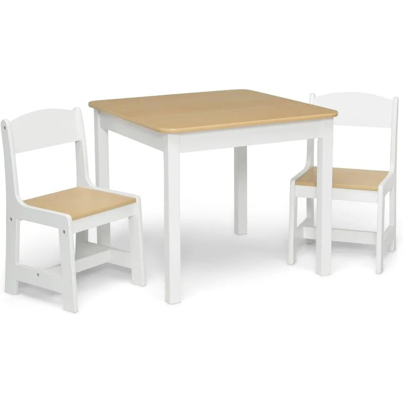 Multiple Colors Kids 3-Piece Study Table and Chair Set