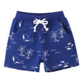 Cartoon Print Summer Drawstring Shorts For Boys Girls childrensterritory