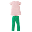Girls' Half-Sleeves Cartoon Design Summer Clothing Set childrensterritory