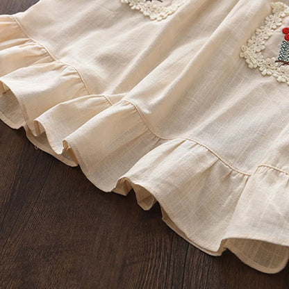 Kids Girls Floral Design Summer Princess Dresses childrensterritory