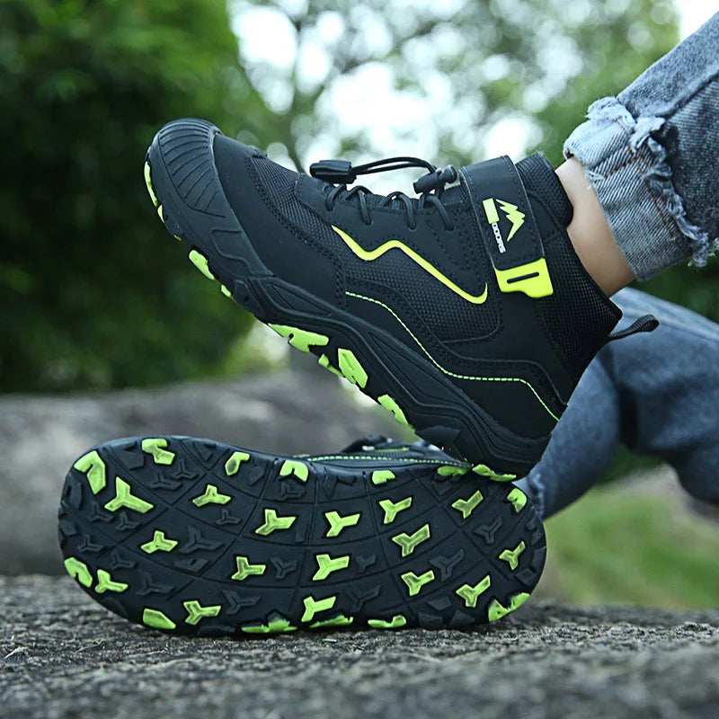 Kids New Designer Velcro High Top Climbing Shoes