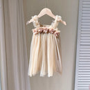 Little Girls 3D Flower Design Tutu Princess Dresses for Summer childrensterritory