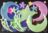 Glow in the dark Cartoon Butterfly Stars Wall Decals childrensterritory