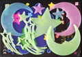 Glow in the dark Cartoon Butterfly Stars Wall Decals childrensterritory