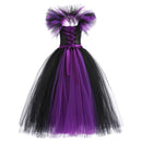 Kids Girls Demon Queen Maleficent Halloween Costume
