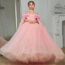 Girls Tiered Tulle Formal Princess Party Gowns