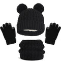 Thick Knitting Warm Baby/Kids Hat Gloves Scarf Set childrensterritory