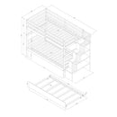 Twin over Bunk Beds with Twin Trundle & Storage childrensterritory