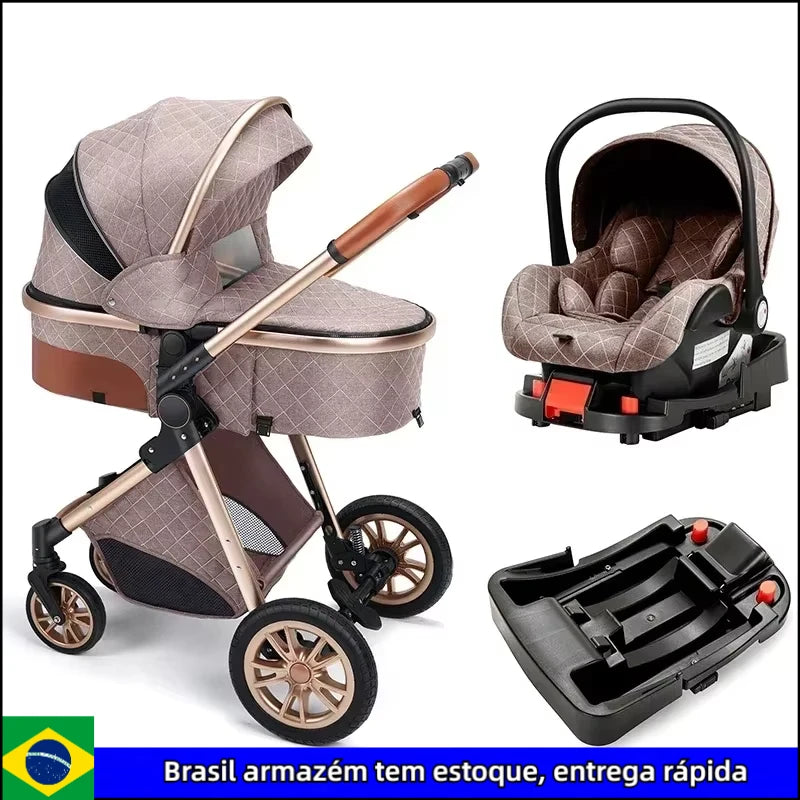 High Landscape Royal Folding 3-in-1 Baby Stroller