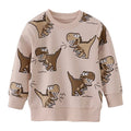 Cartoon Animal Print Long Sleeve Kids Boys Sweatshirts childrensterritory