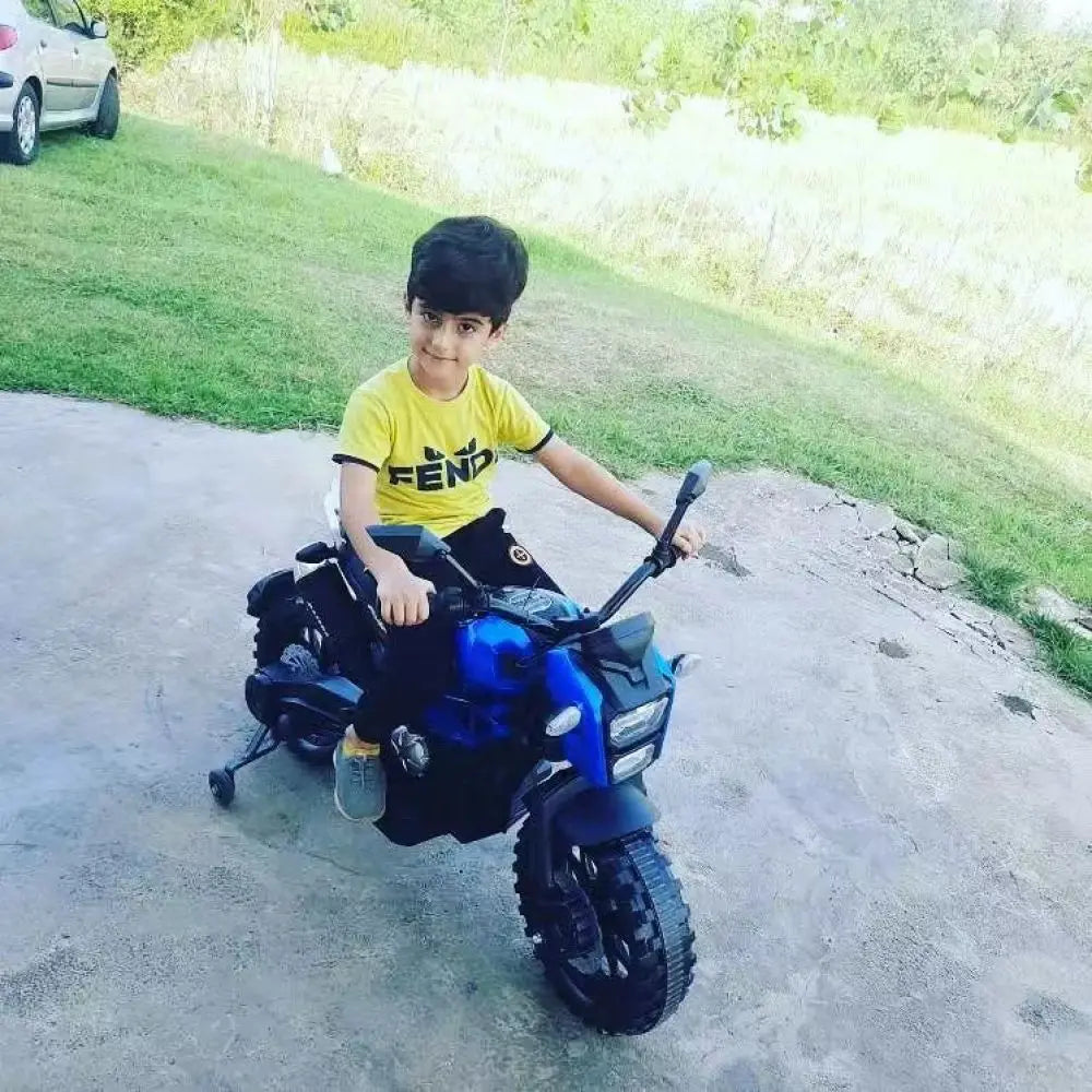 Kids Electric 12V Motorcycle with Training Wheels childrensterritory