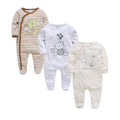3-4 Pcs/Lot Baby Girls Boys Cartoon Design Cotton Rompers