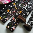 Plus Velvet Printed Kids Girls Winter Leggings childrensterritory