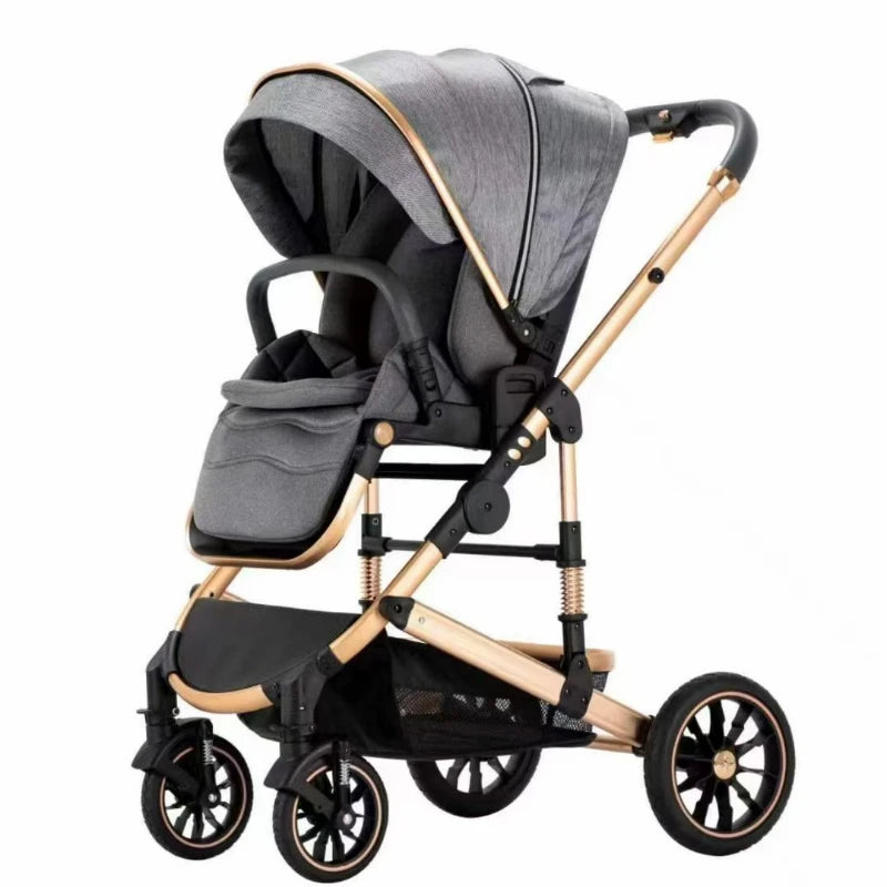 Eggshell Sleeping Basket Lightweight High View Two-way Baby Stroller childrensterritory
