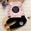 Baby Girls Cute Cartoon Print Sweatshirts + Pants Tracksuit Sets childrensterritory