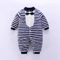 Soft Flannel Warm Printed Baby Romper for Winter