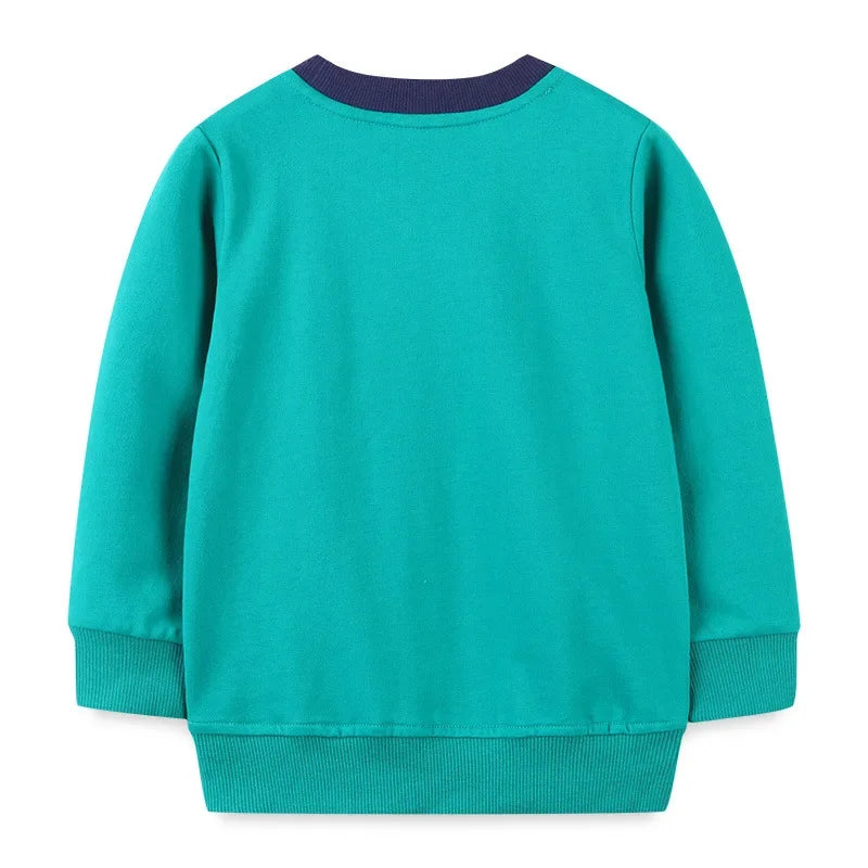 Boys Long-sleeved Football Printed Autumn T-Shirt childrensterritory