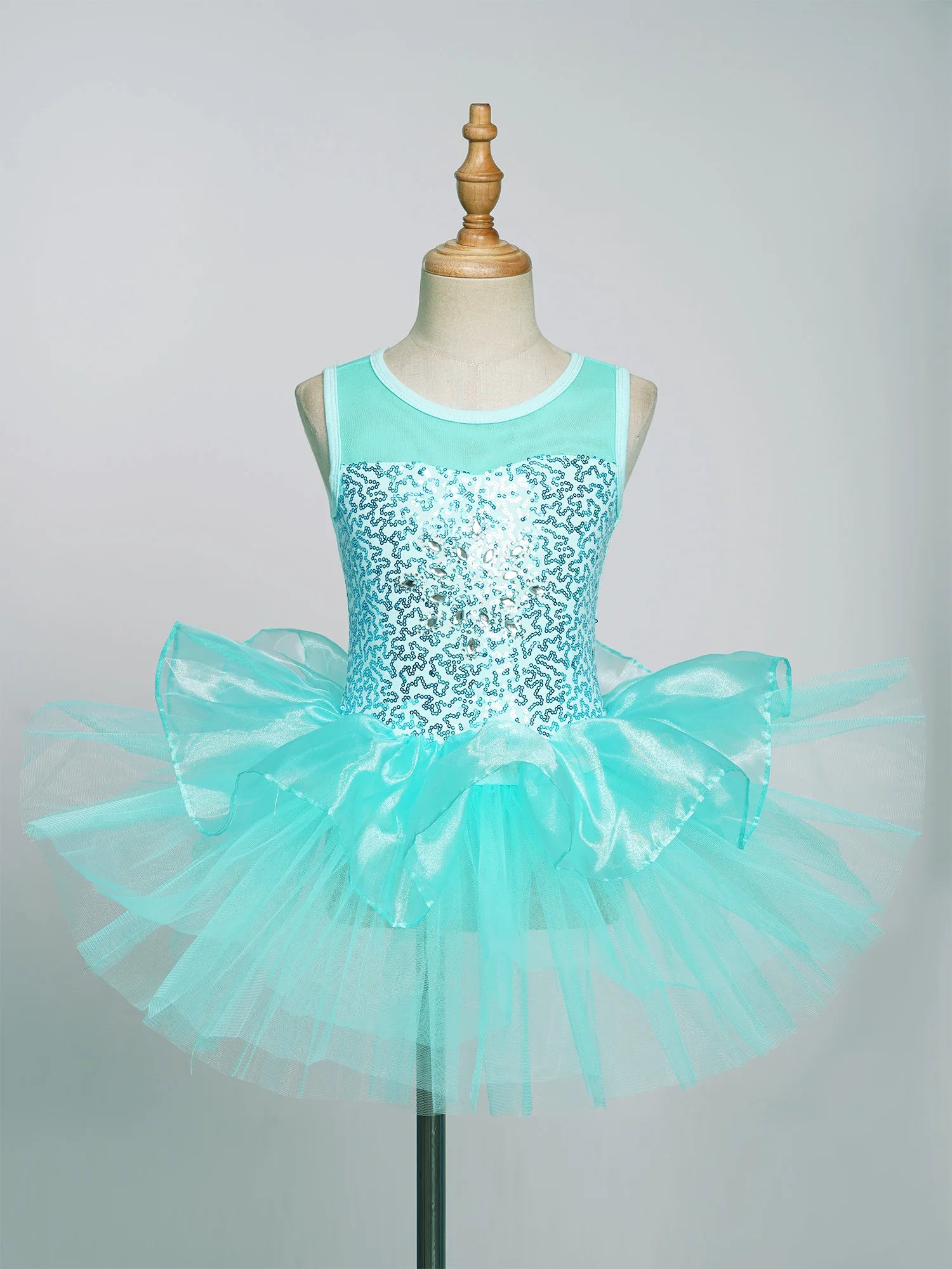 Kids Girls Shiny Sequins Leotards/Dancewear