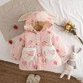 Girls Cartoon Design Winter Warm Jackets childrensterritory