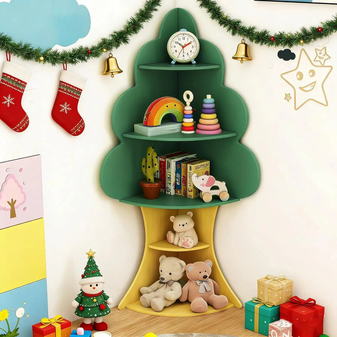 Multi-Functional Tree Design Bookshelf For Kids&