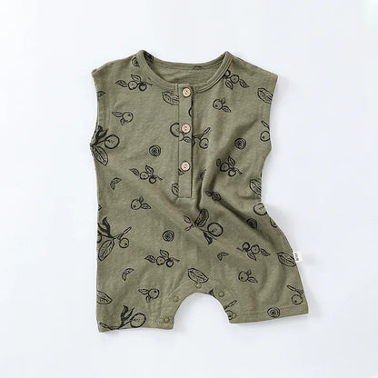Baby Girl Printed 2pcs Top and Shorts Outfit Set for Summer childrensterritory