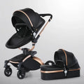 3 in 1 Baby High Land-scape Stroller with Bassinet & Folding Carriage