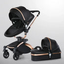 3 in 1 Baby High Land-scape Stroller with Bassinet & Folding Carriage