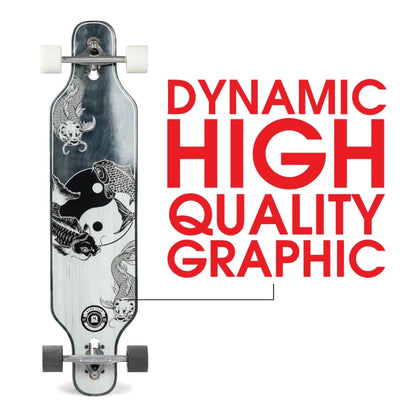 Maple Deck Black White Skateboard 70mm Wheels childrensterritory