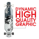 Maple Deck Black White Skateboard 70mm Wheels childrensterritory