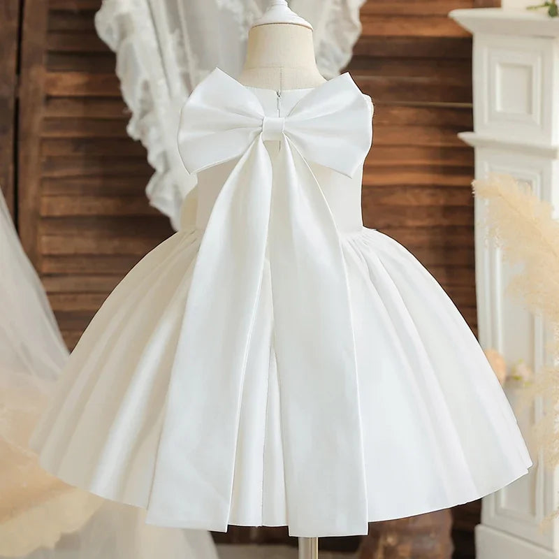 Toddler Girl Elegant Sleeveless First Communion Dress