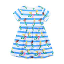 Kids Girls Cartoon Mermaid Design Summer Dress childrensterritory