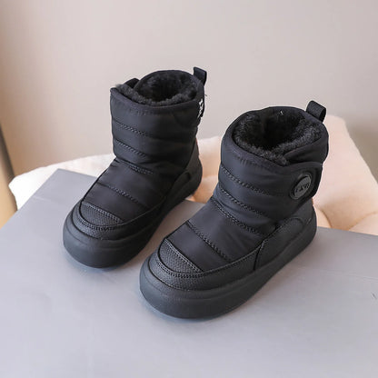 Kids Warm Middle Calf Chelsea Waterproof Snow Boots childrensterritory