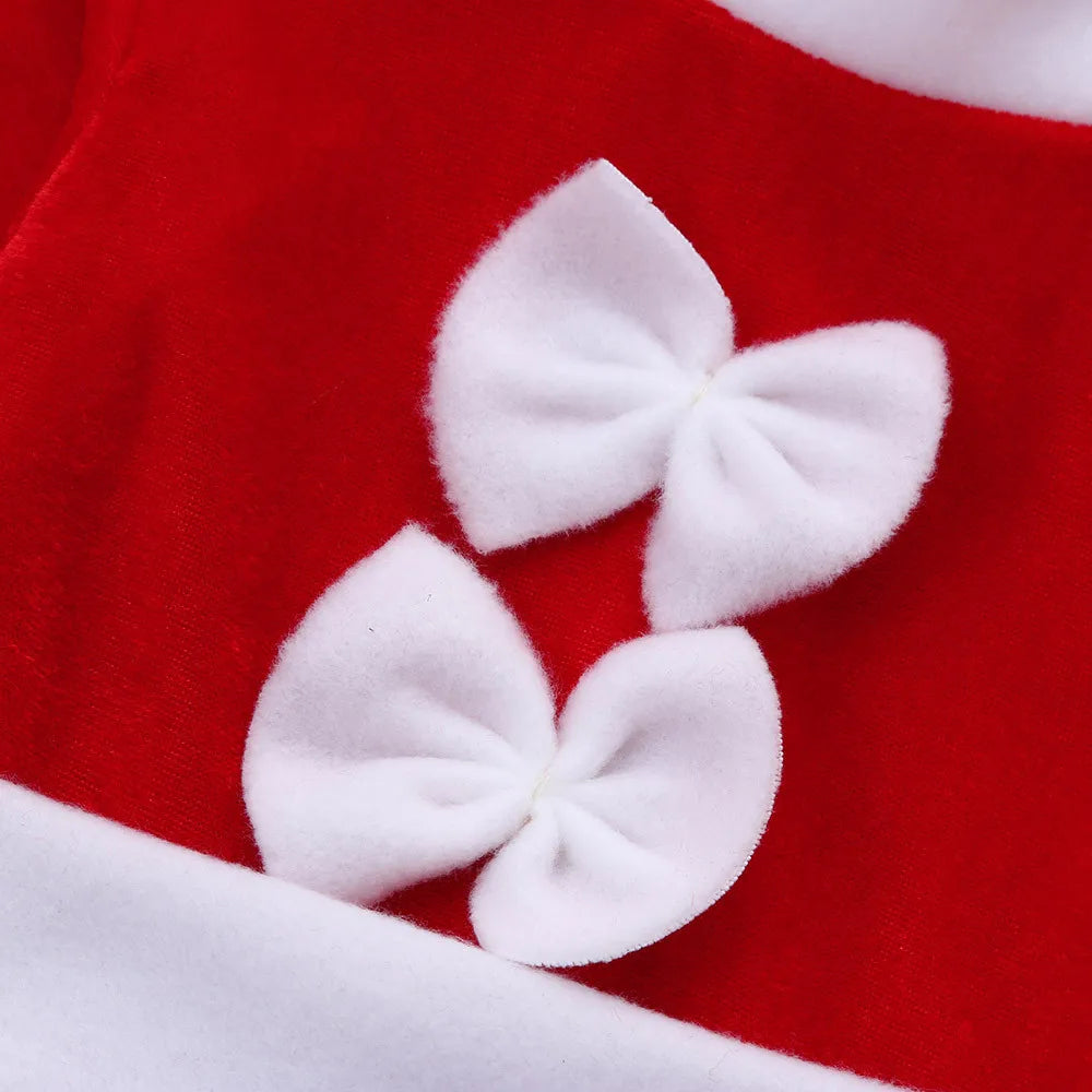 Girls' Full Sleeves Round Neck Christmas Costume