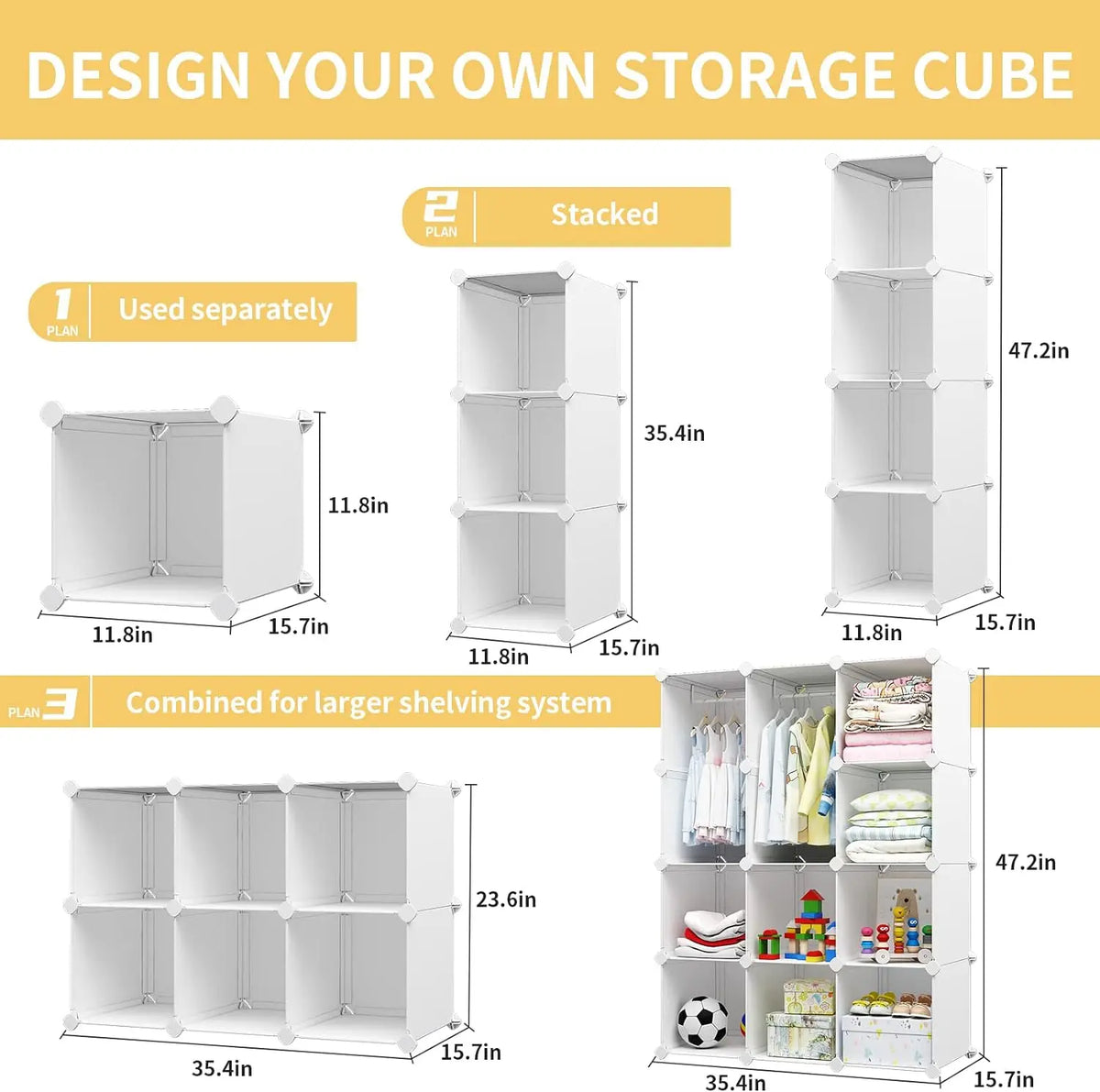 Portable Baby/Kids Storage Wardrobe for Closet childrensterritory