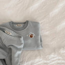 Kids Cartoon Print Long Sleeves Warm Clothing Set childrensterritory