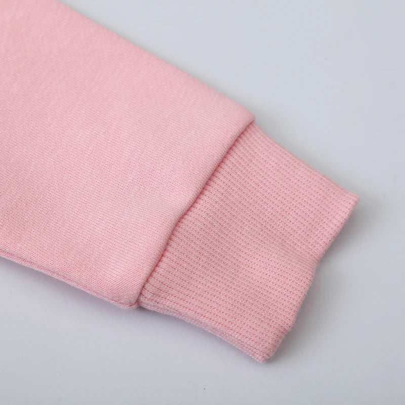 Little Girls Cartoon Rabbit Design Pink Sweatshirt childrensterritory