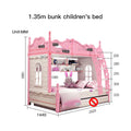 High And Low Pink Princess Castle Kids Bed childrensterritory