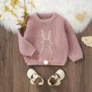 Toddler Girl Boy Casual Knitting Pullover for Easter